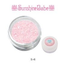Sunshine Babe 글리터 파우더 4g S-6 M 핑크
