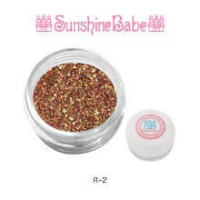 Sunshine Babe 글리터 파우더 2g R-2 핑크 골드