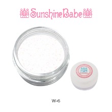 Sunshine Babe 글리터 파우더 4g W-6 쉘 화이트
