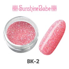 Sunshine Babe 글리터 파우더 2g BK-2 핑크 키스